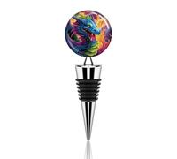Bouchons de bouteille colorés en forme de dragons, décoratifs, pour bouteilles de vin rouge. Alliage de zinc et silicone. Jolis bouchons pour bouteilles de vin et autres boissons, parfaits pour offr