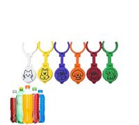Bouchons de bouteille - Couvercles de bec verseur d'alcool, bouchons couronne anti-fuite | Hauts de marquage de soude en forme d'animaux, 6 pièces, pour voyage, maison, fête, rassemblement, réfrigérat