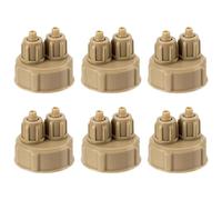 Bouchons de Bouteille de Co2 Faits Maison, Faciles à Utiliser, Lot de 6 | Abs Technique, Étanchéité Fiable, Assemblage Simple, pour Configuration DIY Co2, Réacteur à Dioxyde de Carbone