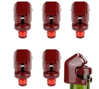 Bouchons de bouteille de vin, bouchon de bouteille de champagne de vin 5pcs(rouge)