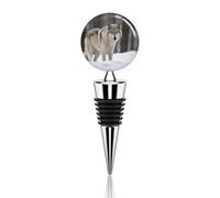 Bouchons de bouteille de vin en silicone souple motif loup dans la neige, bouchons de bouteille de vin, bouchons réutilisables pour bouteille de champagne, bouchon de vin pour cuisine, bar, cadeaux