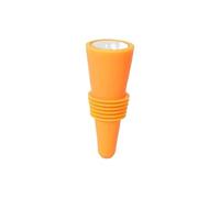 Bouchons de bouteille vin, 10 pièces Pour Bière | Avec dessus antidérapant, bouchons réutilisables for conserver le vin et le champagne.(Orange)