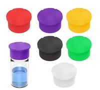 Bouchons de Bouteilles - 6 Pièces Ustensiles de Laboratoire Réutilisables | Capuchons De Protection en Verre Pour Petites Bouteilles, Organisation Rapide, Industrie, Science, Stockage D'huile