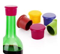 Bouchons De Bouteilles De Vin Réutilisables En Silicone, 100 Pièces, Couvercle De Scellage De Bière(Random color)