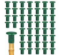 Bouchons de canne de jardin | 48 couvertures pour poteaux de jardin, environ | Couvertures de clôture, capuchons d'extrémité de protection des yeux, capuchons de cannes d'extérieur, capuchons d'angle de