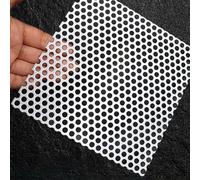 Bouchons de Drain, Protection de Drain, crépine carrée, crépine d'égout en Acier Inoxydable 304, Filtre de Remplacement pour Trou de 5 mm pour Salle de Bain, Cuisine et Sol (20 x 20 cm)