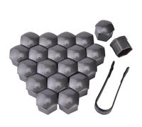 Bouchons de Écrous de Roue pour Rolls-Royce Phantom 2003-2026, Plastique, Imperméable, Anti-Rouille, 20 Pièces avec Outil de Retrait,F 19mm-Grey