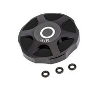 Bouchons de Fourche à Suspension pour vélos, Absorption, Black | Protecteur de fourche à Air et gaz pour vélo de route, couvercle de valves de fourche à Suspension en alliage