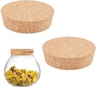 Bouchons de liège coniques 2 pièces Bouchons de vin Bouchon de bouteille en liège Bouchons de vin naturels en bois doux Bouchons en bois pour bocaux Pots en verre Céramique (200x180mm)