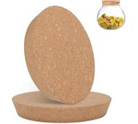 Bouchons de liège coniques 2 pièces Bouchons de vin Bouchon de bouteille en liège Bouchons de vin naturels en bois tendre Bouchons en bois pour bocaux Pots en verre Céramique (115x100mm)