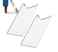 Bouchons de lit - 2 pare-chocs muraux transparents pour les lits | Protecteur sans glissement et entretoise murale pour le flux d'air amélioré, réduction du bruit, appartement à domicile, protection