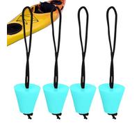 Bouchons de nable pour kayak | Lot de 4 Pièces Universelles, Diamètre 4 cm, avec Dragonne Incluse,Kit De Bouchons De Nable Kayak | pour Canoë, Bateau Assaut, Embarcations, Amarrage et Activités Nautiq
