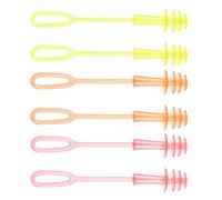 Bouchons de natation en silicone à triple bride, O yellow red | Bouchons d ' oreilles de en silicone pour les nageurs à l ' entraînement en, conception à triple bride