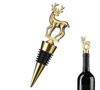 Bouchons De Noël Pour Bouteilles De Vin,Bouchon De Noël Cerf Décoratif Pour Bouteille De Vin - Bouchons de Champagne Réutilisables pour Mariage Anniversaire Thanksgiving, pour Vinaigre Huile d