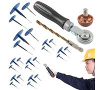 Bouchons de Pneu en Forme de Champignon - Kit de réparation de pneus sans Chambre à air en métal | Champignon en Caoutchouc Solide à Fixation Rapide pour Voiture, Moto, Camion | Bouchons de Pneu