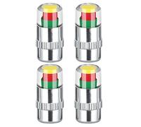 Bouchons De Pression De Pneu Avec Capteur - Lot De 4 Indicateur De Capteur Facile À Lire 2.4 Bar 36 Psi | Manomètre De Pression Des Pneus - Pour Automobiles Moto Remorques Camions VUS Voyage Route Gar