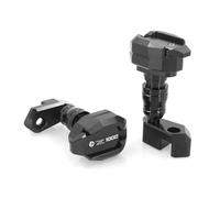 Bouchons de Protection Convient for Kawasaki Z1000 2010-2020 Z 1000 2019 2018 2017, Curseur de Cadre de Moto, Protection Anti-Chute et Anti-Collision(Black)