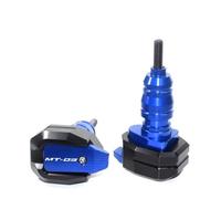 Bouchons de Protection Convient for Yamaha MT-03 MT03 MT 03 2015-2018 2017 Moto CNC Cadre Curseur Anti-Chute Anti-Crash Pad Protecteur(Blue)
