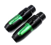 Bouchons de Protection Curseur d'échappement CNC for Moto Kawasaki Versys650 Versys1000 2010-2023, Protection Anti-Collision(Green)