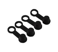 Bouchons de Raccord de Graissage, 4x Capuchons Anti-poussière en Caoutchouc Noir pour Purge de Frein, Bouchons à Vis de Purge de Frein Ac Capuchon en Caoutchouc 8 Mm pour Moto,