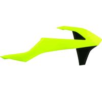 BOUCHONS DE RADIATEUR (SET) KTM SX/SXF `16-18 EXC `17-19 FLUO YELLOW