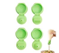 Bouchons de Remplissage pour Flacons Souples - Accessoires de Cuisine en 4 Pièces | Couvercles pour Bouteilles de Vinaigrette,Pour Maison Bureau Cuisine Restaurant Buffet Pique-nique Services de
