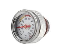 Bouchons De Réservoir De Carburant avec Jauge De Température D'huile Accessoires De Moto Pointeurs 0-200 ℃ Compteur Cadran M20 X 1.5 Bouchon Thermomètre(Color51)