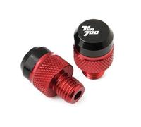 Bouchons de rétroviseurs Accessoires Pour Motos : Bouchons De Rétroviseurs CNC, Vis, Boulons, Caches Pour Y-AMAHA Tenere 700 XTZ T7 2019 2020 2021 2022 2023 2024(Rosso)