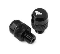 Bouchons de rétroviseurs Accessoires Pour Motos : Bouchons De Rétroviseurs CNC, Vis, Boulons, Caches Pour Y-AMAHA Tenere 700 XTZ T7 2019 2020 2021 2022 2023 2024(Nero)