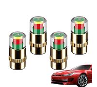 Bouchons de Tige de Valve de Pneu | Capuchons de Moniteur de jauge de Tige de Roue - Indicateur de capteur de Pression des pneus | pour Voiture Camion Moto remorque SUV RV berline véhicule