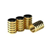 Bouchons De Tige De Valve,Lot de 4 Accessoires de Roue Étanches pour Automobile - Capsules de Gonflage pour Pneus de Voiture,Adaptés Camions Moto Vélo