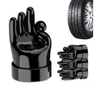 Bouchons de Tige de Valve - Pack de 4 Bouchons de Valve majeurs, caoutchouteux et Robustes | Accessoire 4 pièces nouveauté Protection Accessoires créatifs pour Voiture et Moto, protéger Les valves de