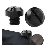 Bouchons de trou de rétroviseur - 15 mm en aluminium M10 x 1,25 - Kit d'insert aveugle - Protection filetée résistante à la - Couvercle de cadre de guidon de vélo facile à