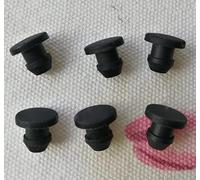 Bouchons de trou en caoutchouc de silicone de type T - Lot de 10 embouts obturateurs noirs for applications d'étanchéité et de joints(6.5mm)