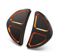 Bouchons De Trou Miroir Carénage, Couvercles pour Harley Street Glide CVO FLHXSE 2015 2016 2017 2018 2019 2020 2021 2022(Orange)