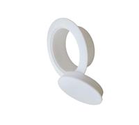 Bouchons de trou ronds en plastique, grands bouchons de trou mural, tubes de verrouillage, embouts d'insertion de tuyau pour la protection des canalisations, PVC,1 paquet blanc 70mm