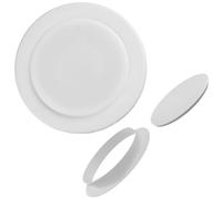 Bouchons de trou ronds en plastique, grands bouchons de trou mural, tubes de verrouillage, embouts d'insertion de tuyau pour la protection des canalisations, PVC blanc, 1 paquet dissimule blanc 110mm