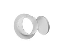 Bouchons de trou ronds en plastique, grands bouchons de trou mural, tubes de verrouillage, embouts d'insertion de tuyau pour la protection des canalisations, PVC blanc, 1 paquet, capuchon blanc 160mm