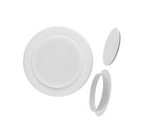 Bouchons de trou ronds en plastique, grands trous muraux, tubes de verrouillage, embouts d'insertion de tuyau pour la protection des pipelines, PVC, 1 paquet, plaque de couverture blanc 130mm