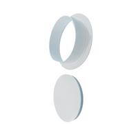 Bouchons de trou ronds en plastique, grands trous muraux, tubes de verrouillage, embouts d'insertion de tuyau pour la protection des pipelines, PVC, 1 paquet, anneau de bride blanc 130mm