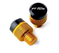 Bouchons de trous Accessoires De Cache-rétroviseur En Alliage D'aluminium CNC Pour Moto Pour Y-AMAHA DT125R DT125RR 2023 2024 2025(Yellow)