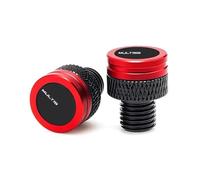 Bouchons de trous Accessoires Moto M10 * 1.25 Aluminium Miroir Trou Bouchons Vis Boulons Pour DUCATI Multistrada 1200 Pour Enduro Pro 1200S(Rosso)