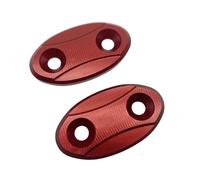 Bouchons de trous Cache-rétroviseurs Pour Moto - Suppression Des Trous De Rétroviseurs Décoration Pour KAWASAKI ZX-6R ZX6R ZX 6R 2003-2004(Rosso)