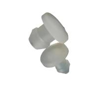 Bouchons de trous en silicone, Bouchon de trou en caoutchouc Silicone, joint boucle forme T, scellage d'extrémité aveugle 4.5mm à 50.6mm(Transparent,16mm(2pcs))