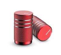 Bouchons de Valve Bouchon De Couvercle Tige Port d'air Valve Pneu Moto CNC pour H-Onda Goldwing GL1800 Goldwing GL 1800(Rosso)