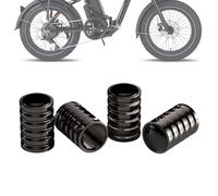 Bouchons De Valve Capsules Automobiles - Accessoires Anti-Fuite pour Embouts De Pneus 4 Pièces - Bouchons pour Voitures - Également pour Camion Moto Vélo Véhicule Voiture Et Usage Extérieur