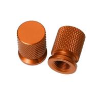Bouchons de Valve Couvercle De Tige Valve Pneu en Aluminium CNC, pour H-Onda Hornet CB600 CB900F 250 CB600F CB599 CB650F, Accessoires Moto(Orange)