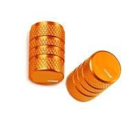 Bouchons de Valve Couvercle De Tige Valve Pneu Roue en Aluminium, Accessoires Moto pour H-Onda Goldwing Gold Wing 1800 GL1800 GL1200 GL1000 GL1500 1000 1200(Orange)
