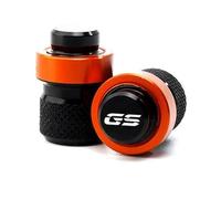 Bouchons de Valve Couvercle De Valve Pneu Roue, 2 Pièces, pour BMW R1250GS R1200GS LC ADV F850 GS F750GS F650GS F850GS G310GS, Capuchon Port d'air, Accessoires Moto(Orange)