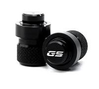 Bouchons de Valve Couvercle De Valve Pneu Roue, 2 Pièces, pour BMW R1250GS R1200GS LC ADV F850 GS F750GS F650GS F850GS G310GS, Capuchon Port d'air, Accessoires Moto(Nero)